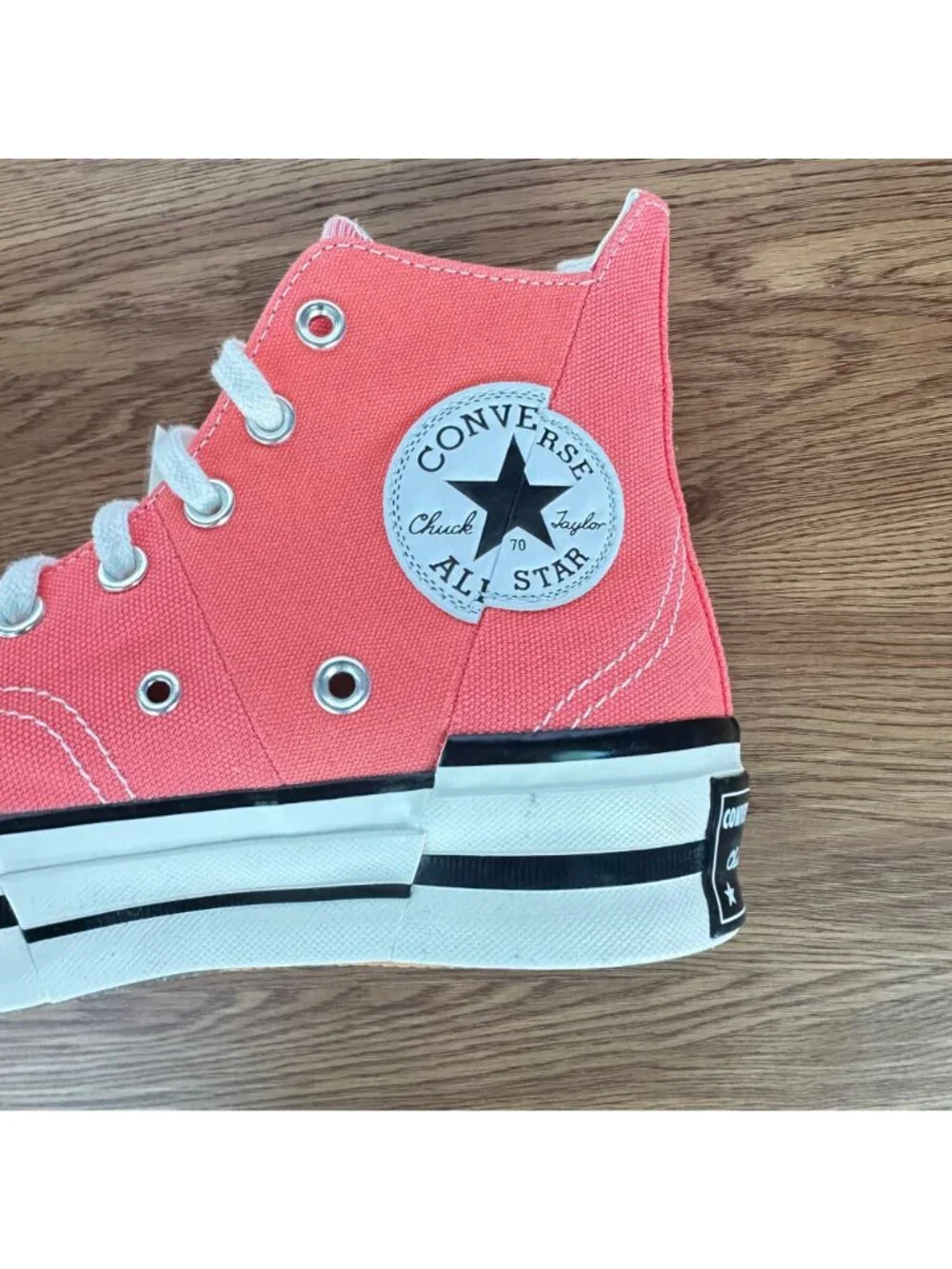 ❤️Converse Chuck 70 Plus Hi Top Platform Sz 7 Mens Shoes Orange Sneaker A06432C